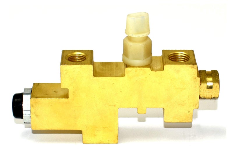 A-Team Performance Adjustable Brake Proportioning Valve - 1/2" & 7/16" Ports - Compatible with 1989-1996 Jeep Wrangler YJ Models - Brake Line Port Integration - Image 1